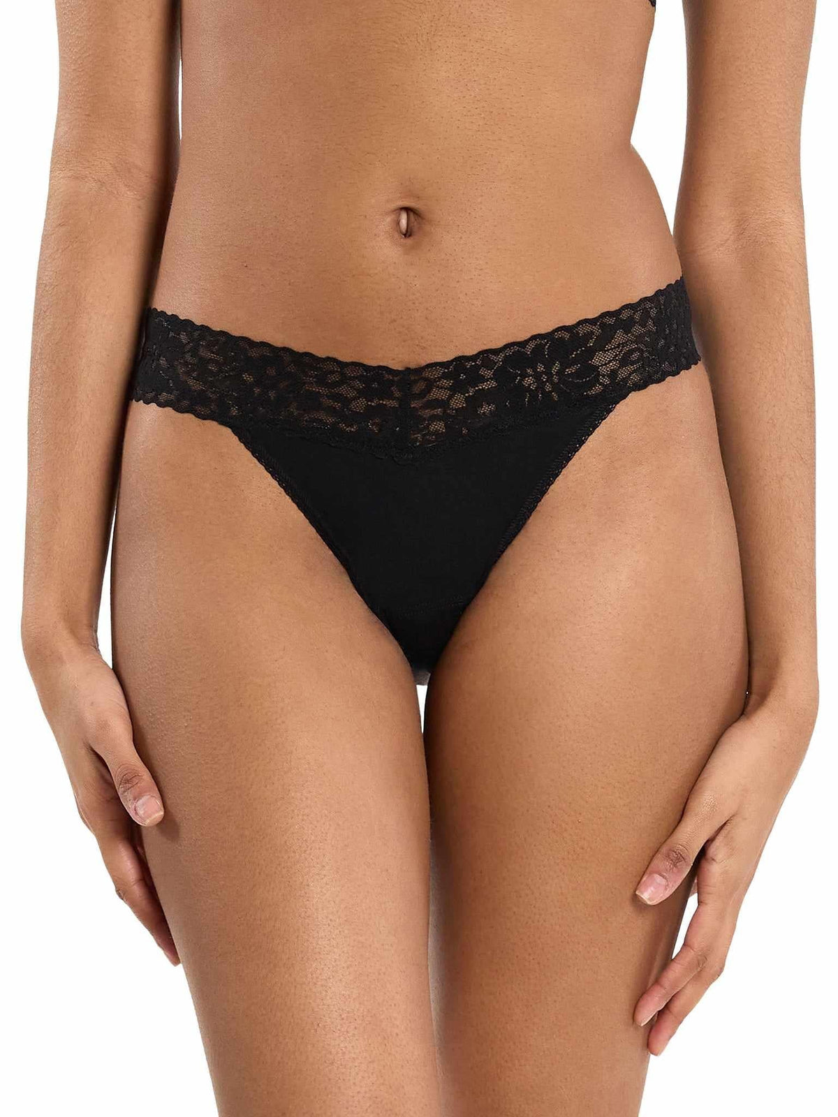 DreamEase™ Original Rise Thong Black - Hanky Panky