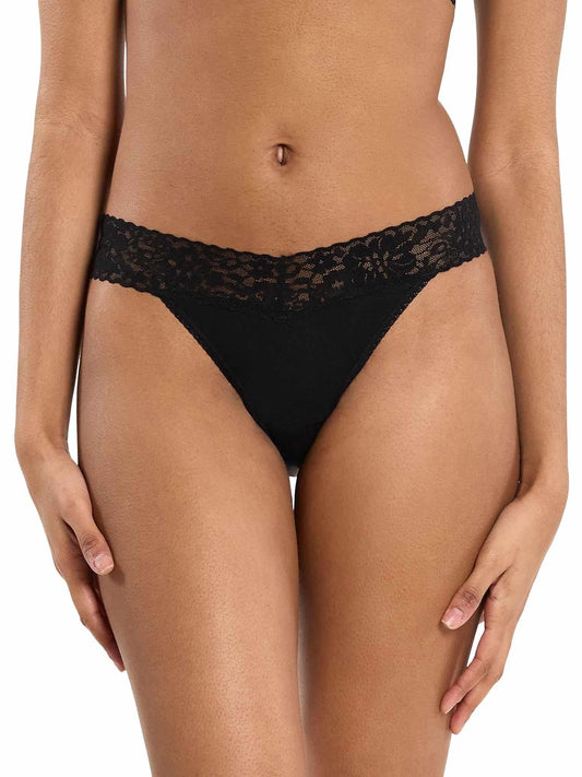 DreamEase™ Original Rise Thong Black - Hanky Panky
