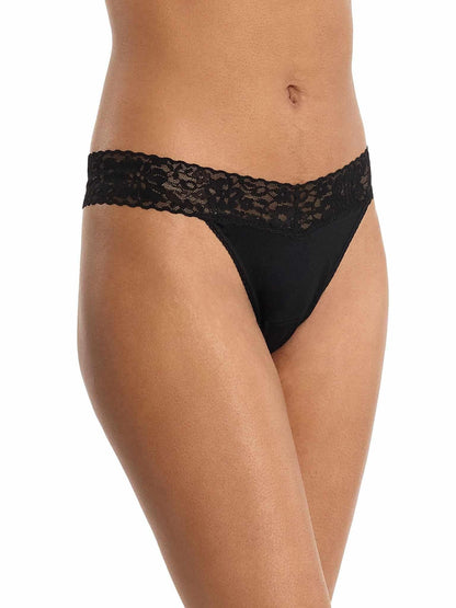 DreamEase™ Original Rise Thong Black - Hanky Panky