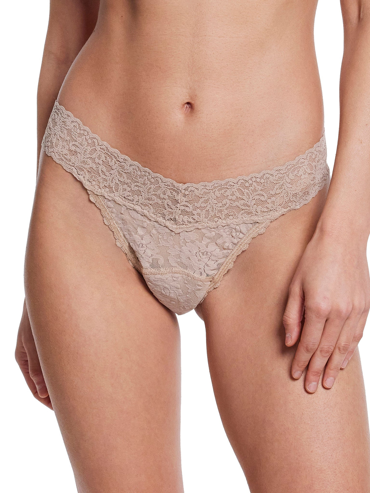 Signature Lace® Leakproof Original Rise Thong Chai - Hanky Panky