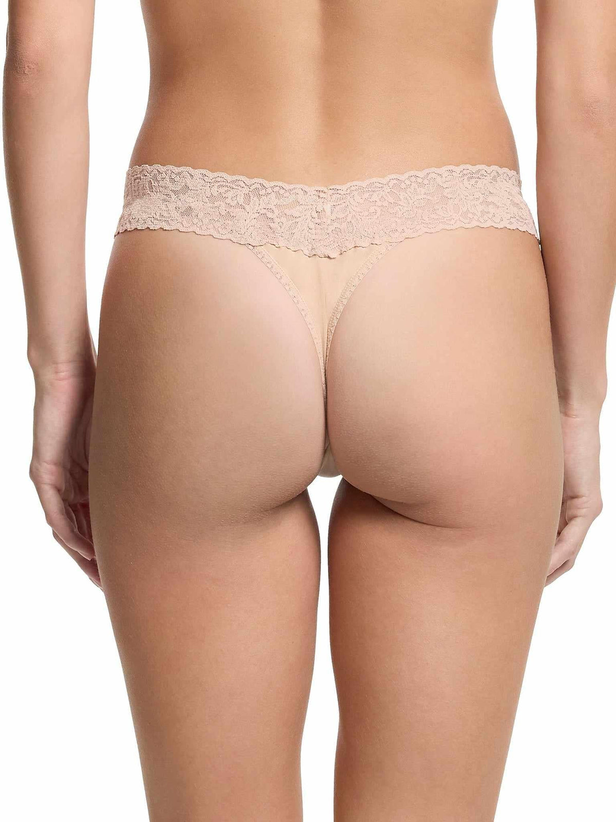 3 Pack Supima® Cotton Original Rise Thongs with Lace - Hanky Panky