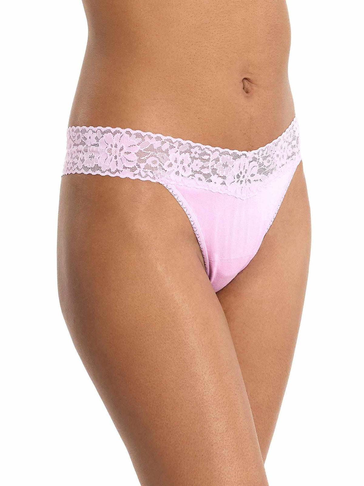 DreamEase™ Original Rise Thong Cotton Candy Pink - Hanky Panky