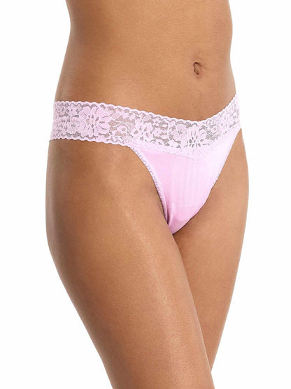 DreamEase™ Original Rise Thong Cotton Candy Pink - Hanky Panky