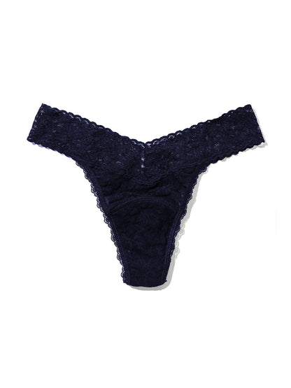 Signature Lace® Leakproof Original Rise Thong Navy - Hanky Panky