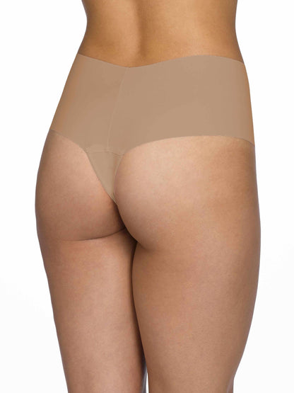 BreatheSoft™ High Rise Thong Taupe - Hanky Panky