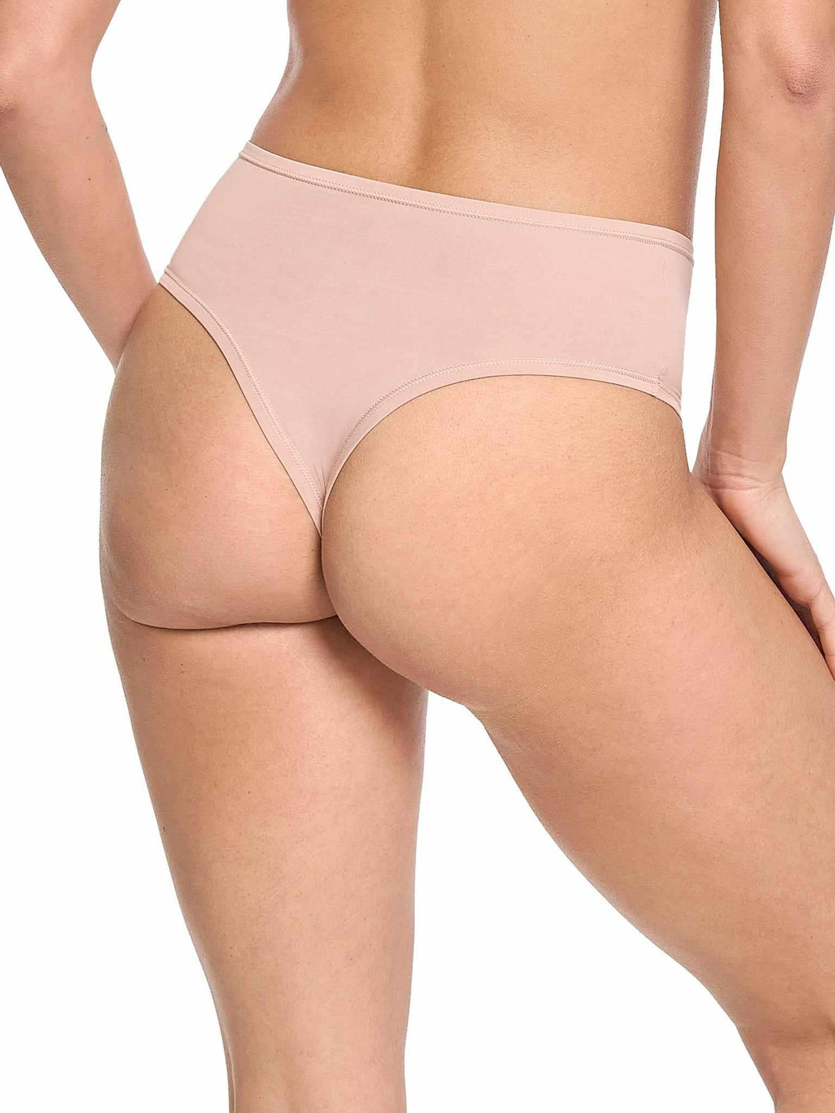 YourFit™ High Rise Thong Almond Milk Neutral Sale - Hanky Panky