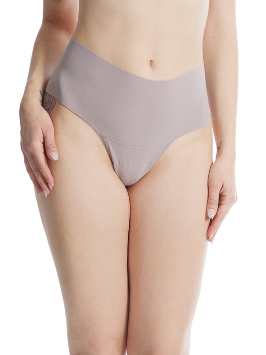 BreatheSoft™ High Rise Thong Evening Grey - Hanky Panky