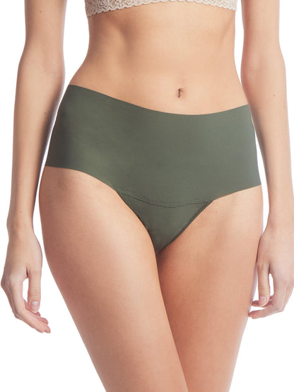 BreatheSoft™ High Rise Thong Pine Tree Green Sale - Hanky Panky
