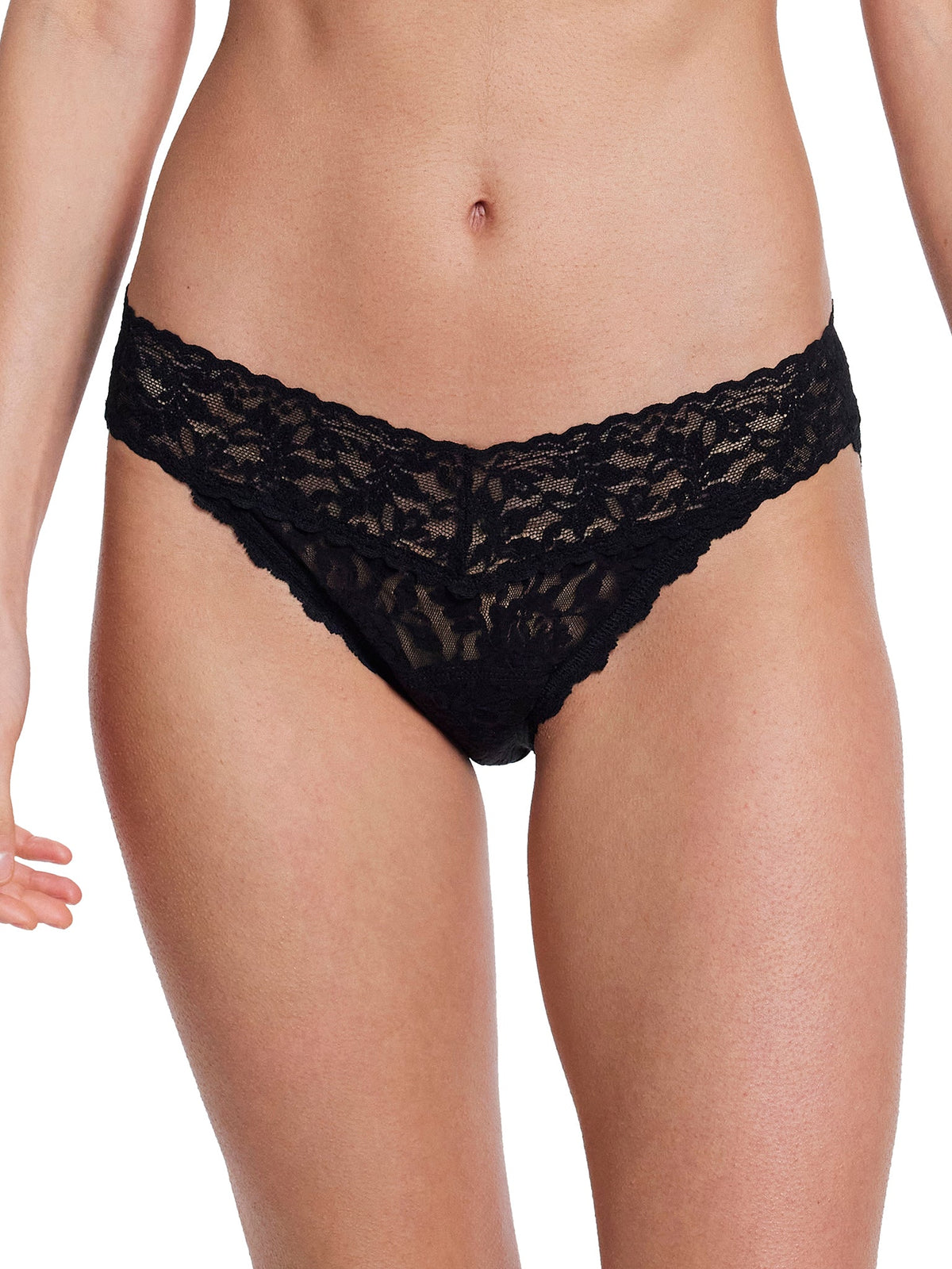 Signature Lace® Leakproof V-Kini Black - Hanky Panky
