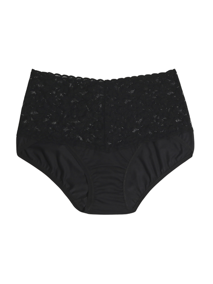 Supima® Cotton Retro V-Kini Black - Hanky Panky