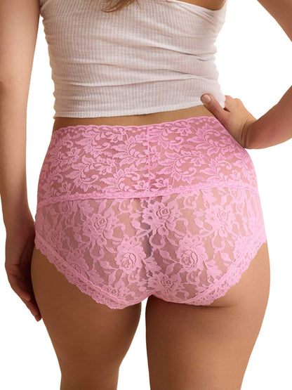 Retro Lace Boyshort Strawberry Lemonade Pink - Hanky Panky