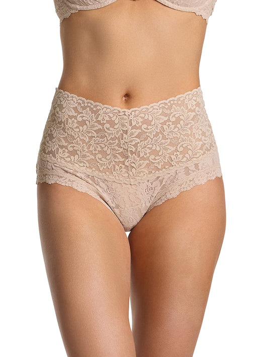 Retro Lace Boyshort Chai - Hanky Panky