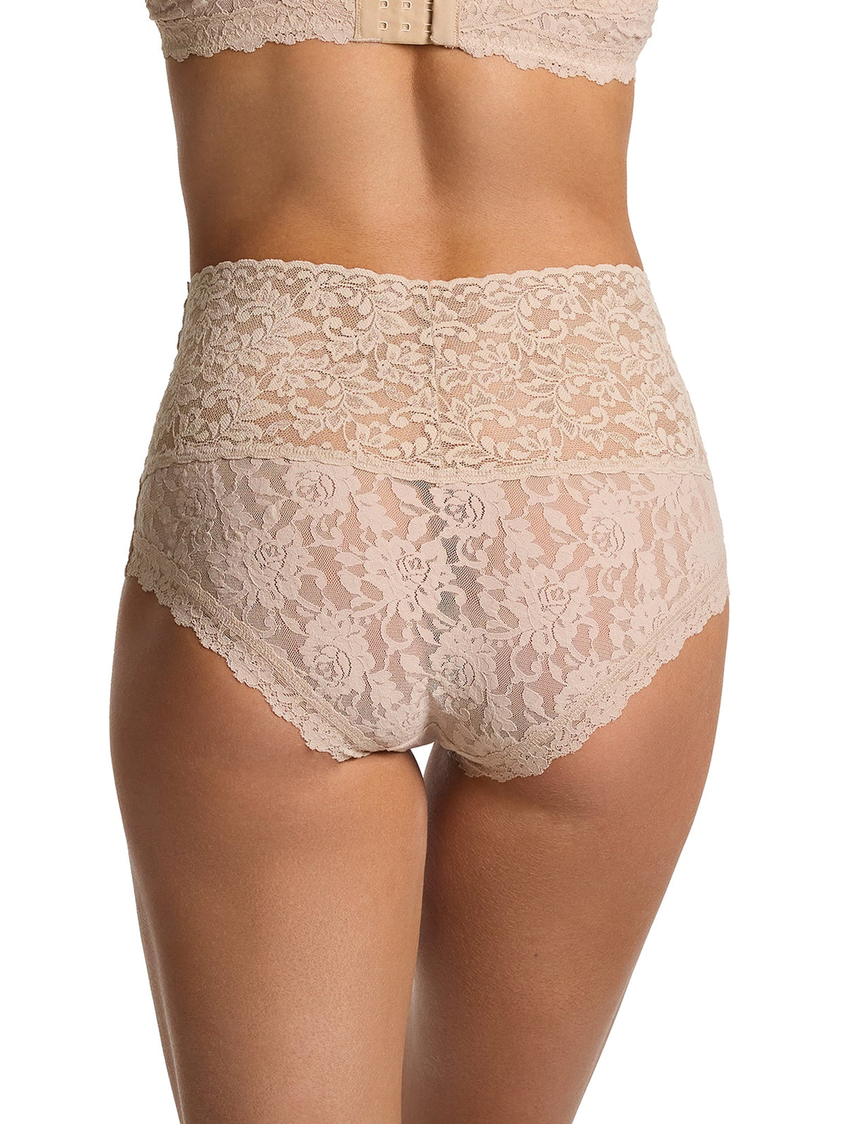 Retro Lace Boyshort Chai - Hanky Panky