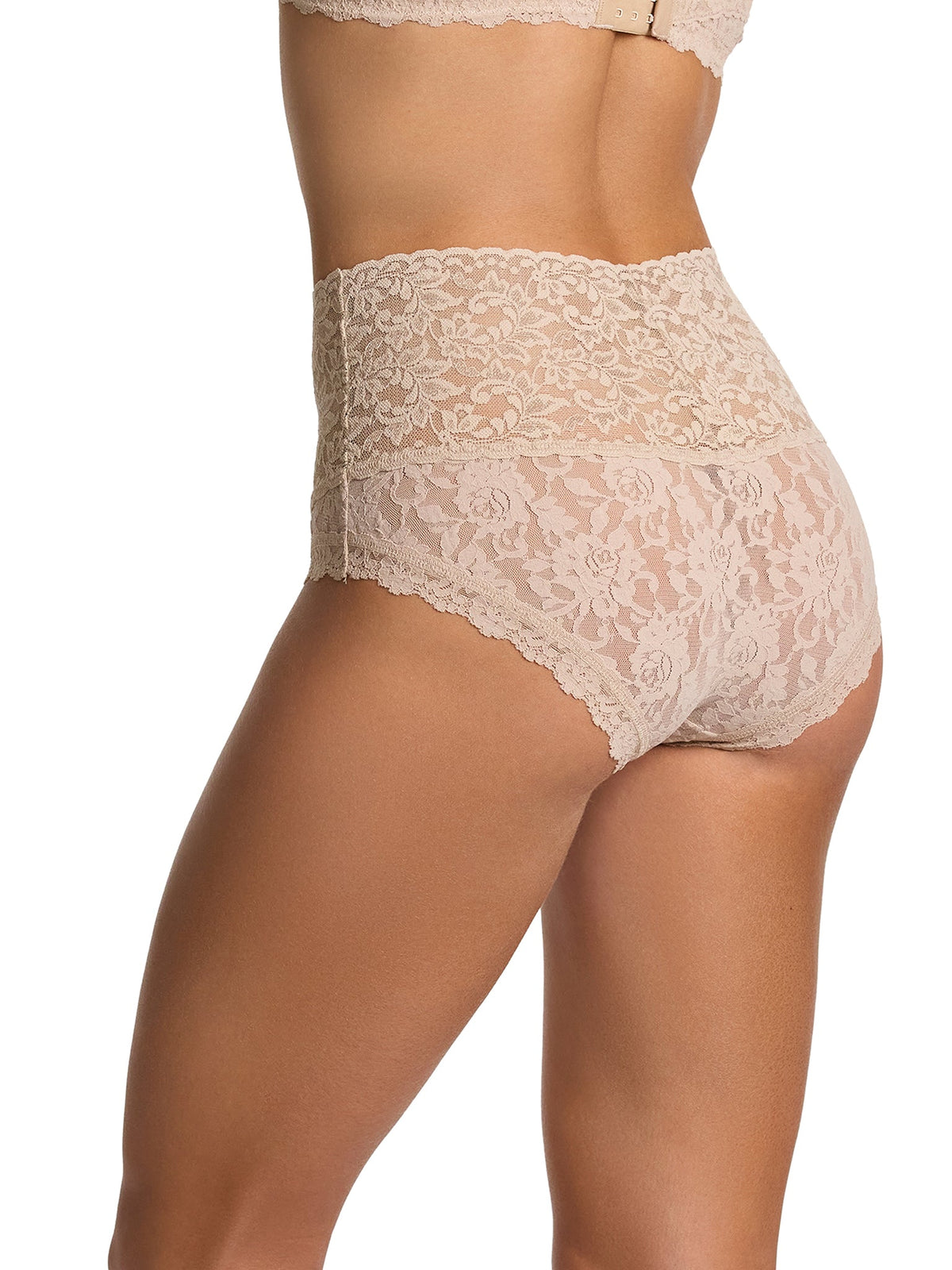 Retro Lace Boyshort Chai - Hanky Panky