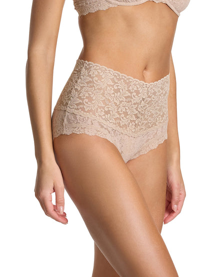 Retro Lace Boyshort Chai - Hanky Panky