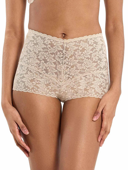 Retro Lace Hot Pant Chai - Hanky Panky