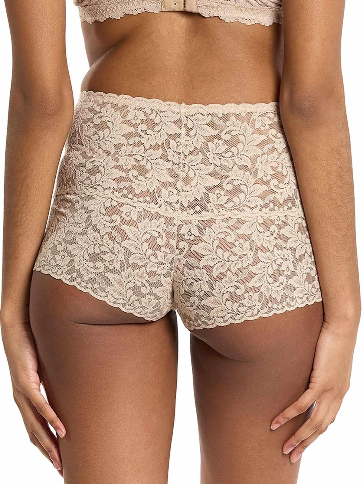 Retro Lace Hot Pant Chai - Hanky Panky