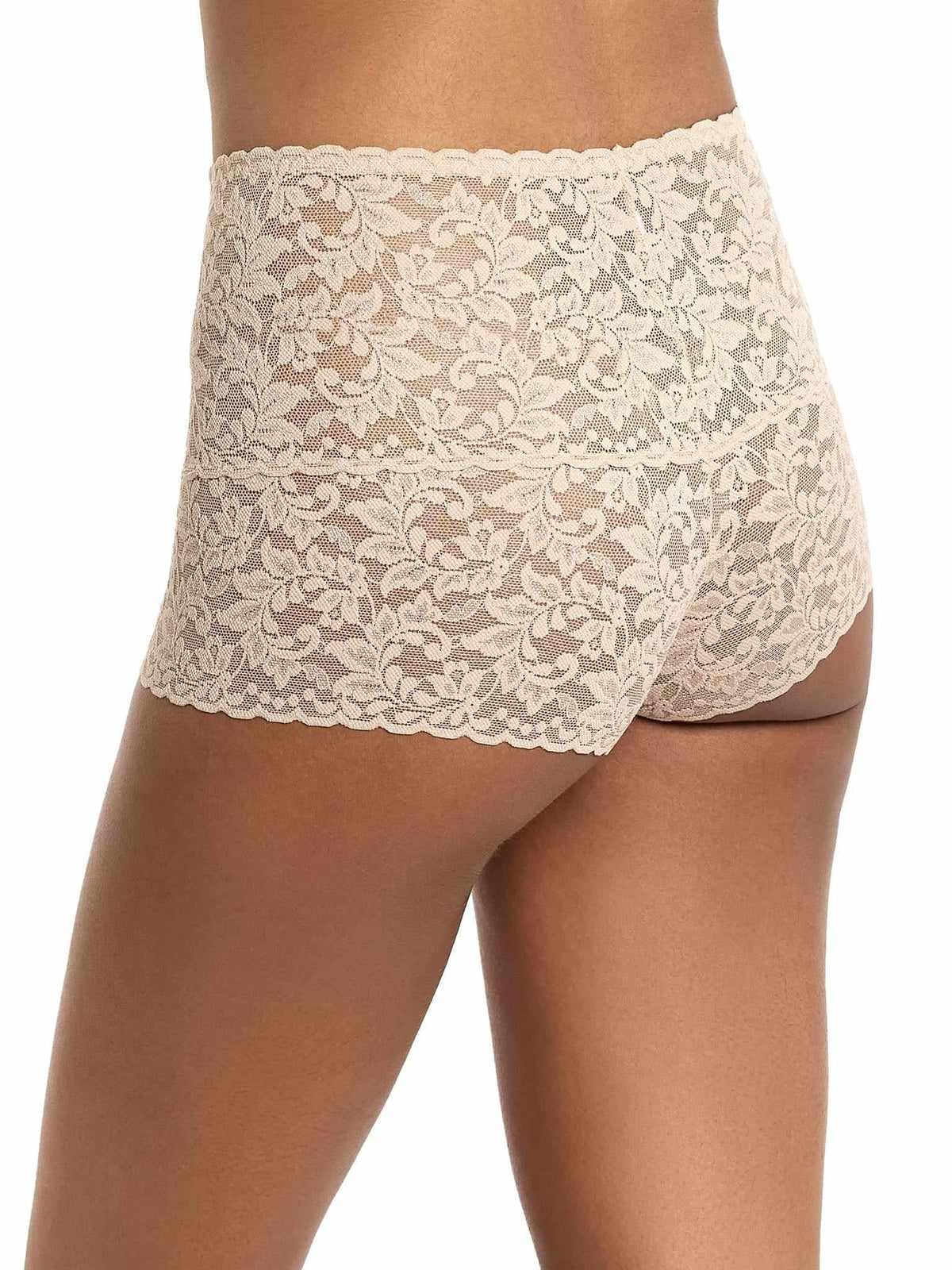Retro Lace Hot Pant Chai - Hanky Panky