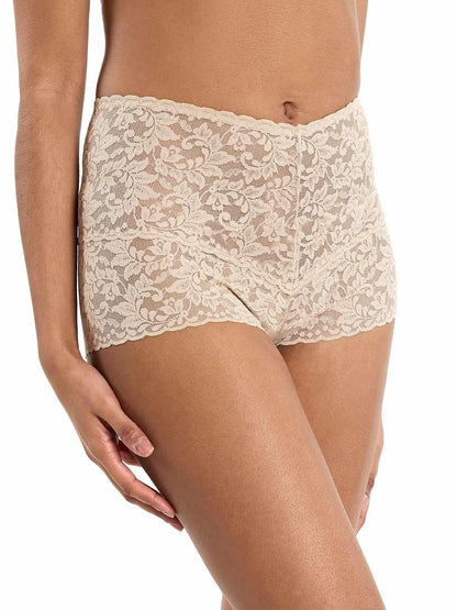 Retro Lace Hot Pant Chai - Hanky Panky