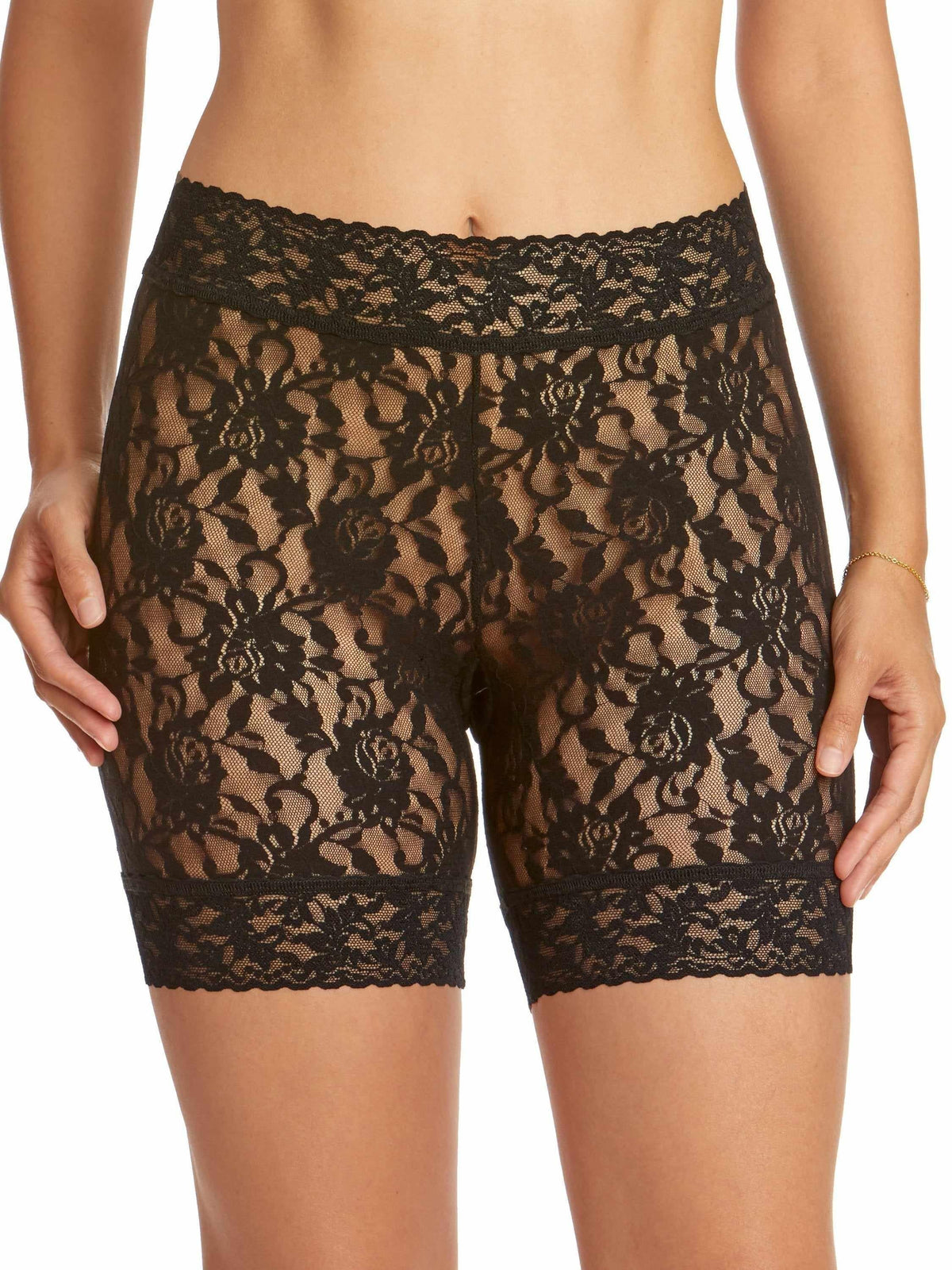 Signature Lace® Bike Short Black - Hanky Panky