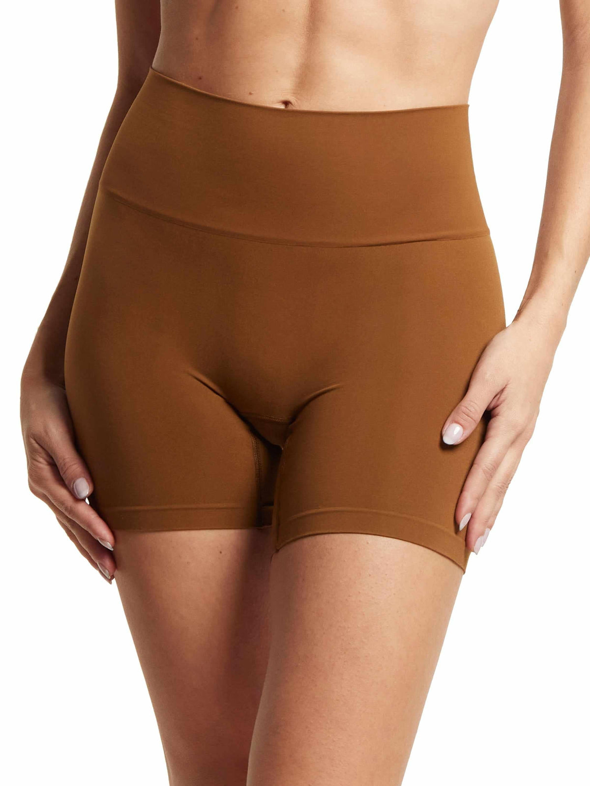 HANKY PANKY BODY™ High Rise Bike Short Macchiato Brown Sa - Hanky Panky