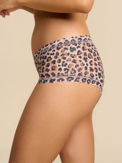 Printed Signature Lace® Boyshort Lucky Leopard Brown - Hanky Panky