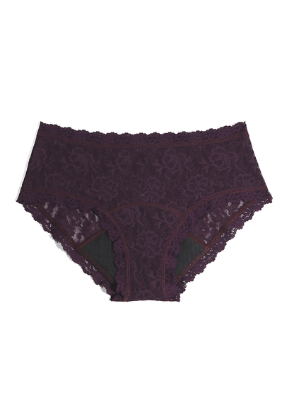 Signature Lace® Leakproof Boyshort Plum Purple - Hanky Panky