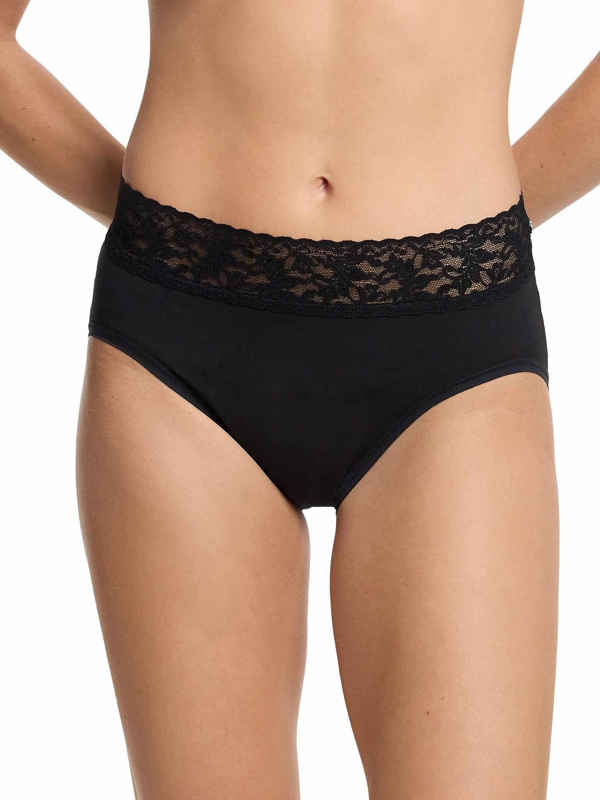 Supima® Cotton French Brief Black - Hanky Panky
