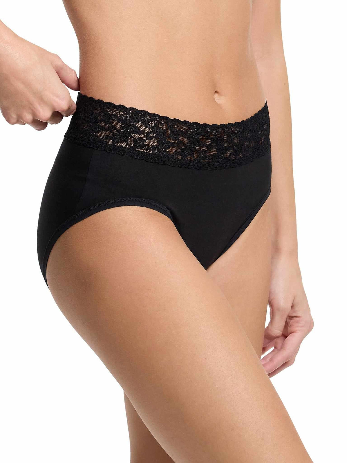 Supima® Cotton French Brief Black - Hanky Panky