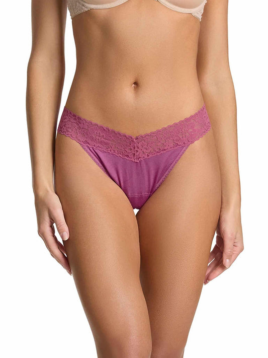 DreamEase™ Original Rise Thong California Raisin Purple - Hanky Panky