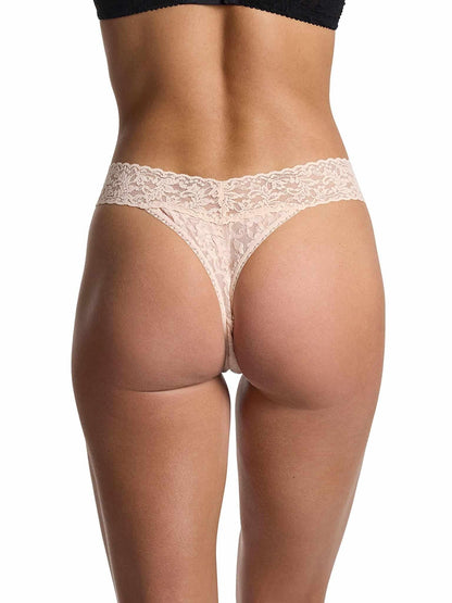 Signature Lace® Original Rise Thong Vanilla - Hanky Panky