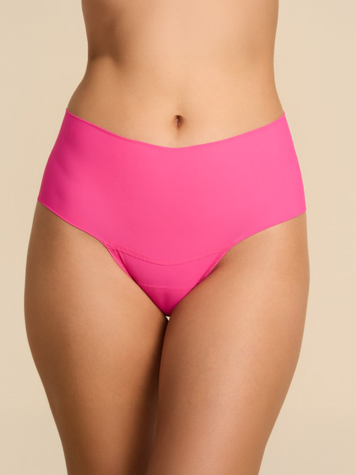 BreatheSoft™ High Rise Thong Provocative Pink - Hanky Panky