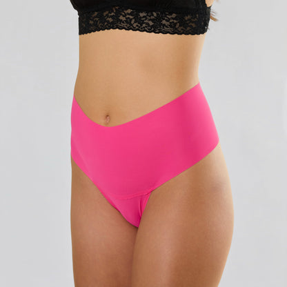 BreatheSoft™ High Rise Thong Provocative Pink - Hanky Panky