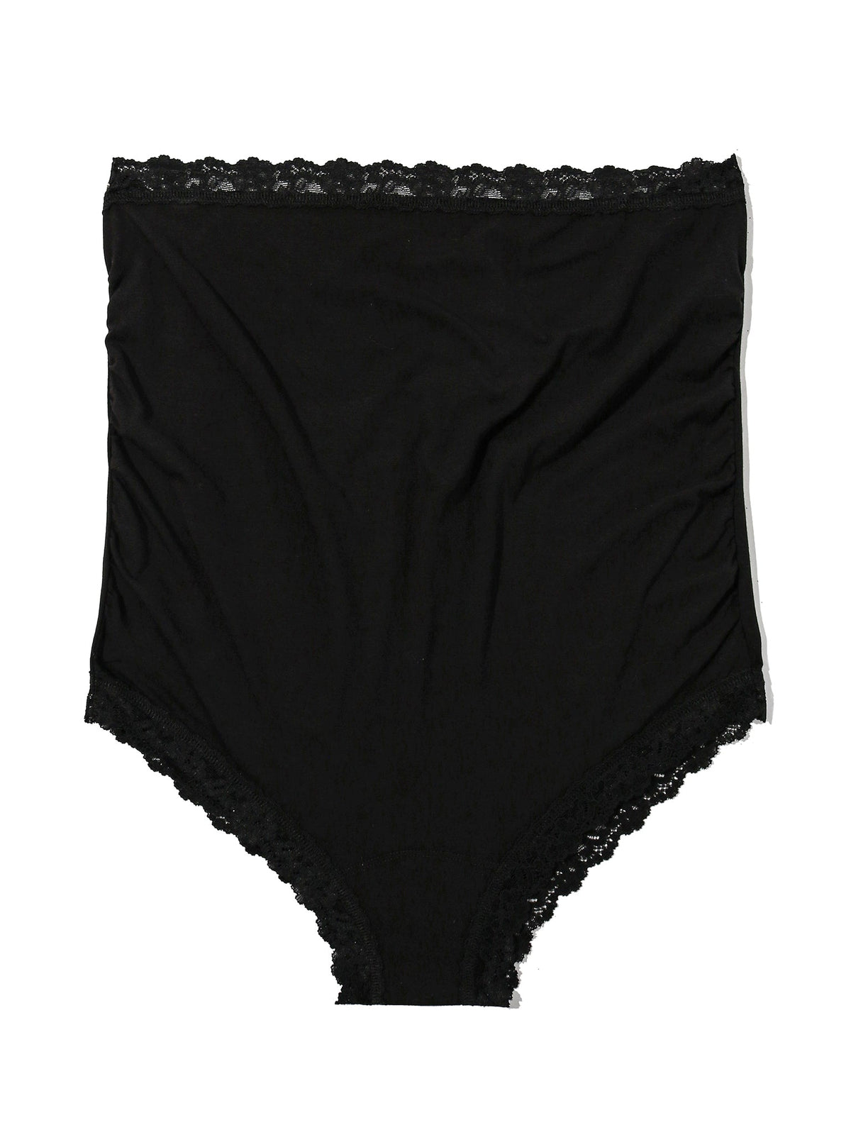 Supima® Cotton Maternity Over The Bump Boyshort Black Sal - Hanky Panky
