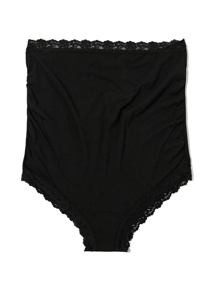 Supima® Cotton Maternity Over The Bump Boyshort Black Sal - Hanky Panky