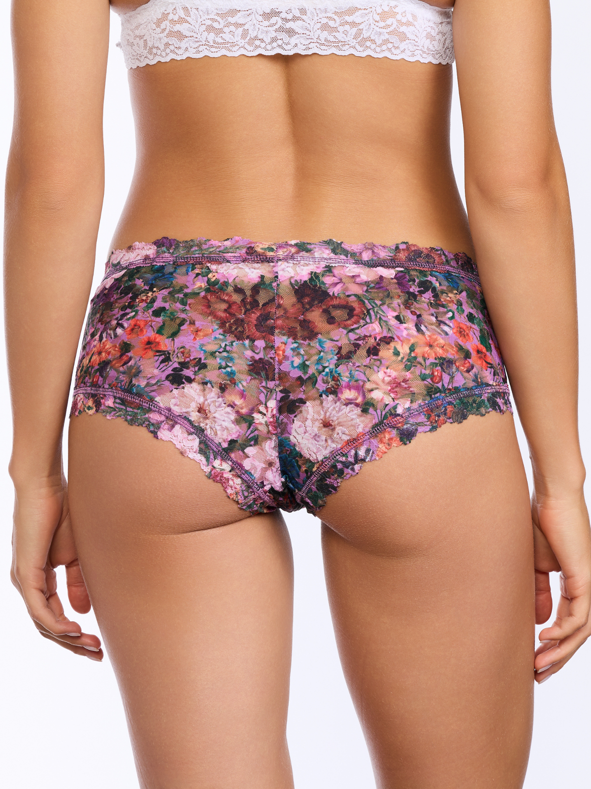 Printed Signature Lace® Boyshort Perennial Purple Floral - Hanky Panky