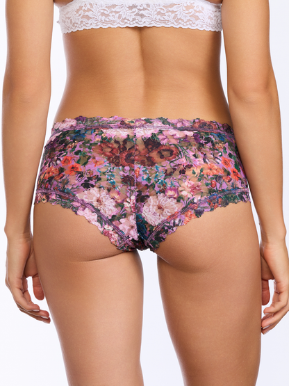 Printed Signature Lace® Boyshort Perennial Purple Floral - Hanky Panky
