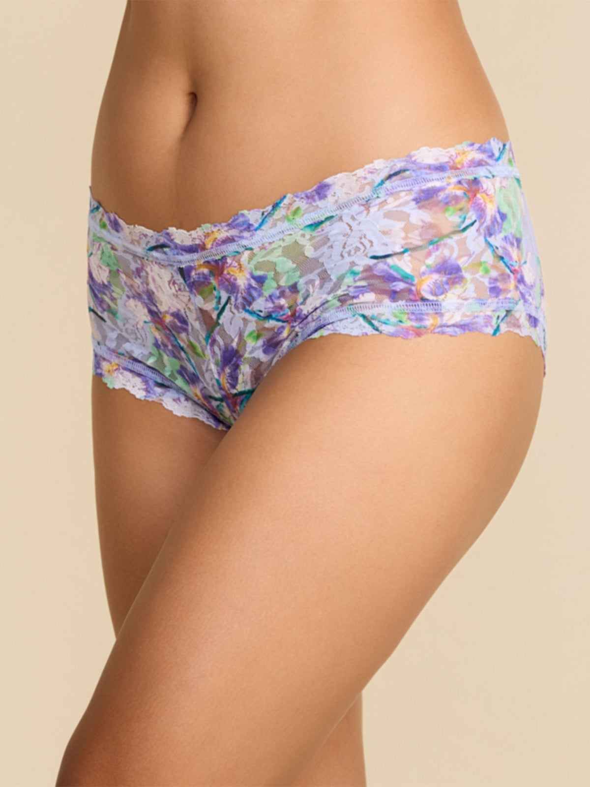 Printed Signature Lace® Boyshort Floral Pleinair Blue - Hanky Panky