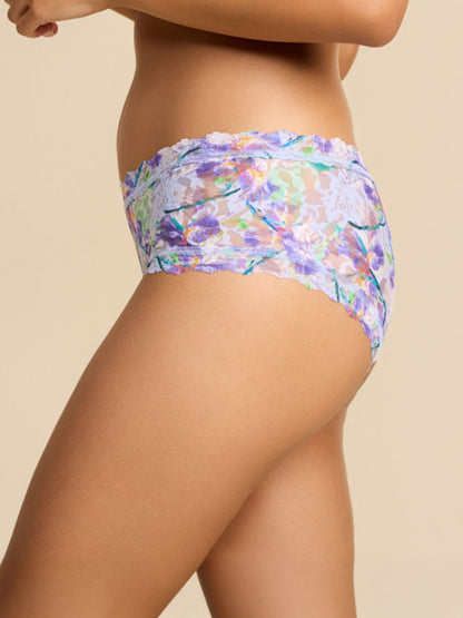Printed Signature Lace® Boyshort Floral Pleinair Blue - Hanky Panky