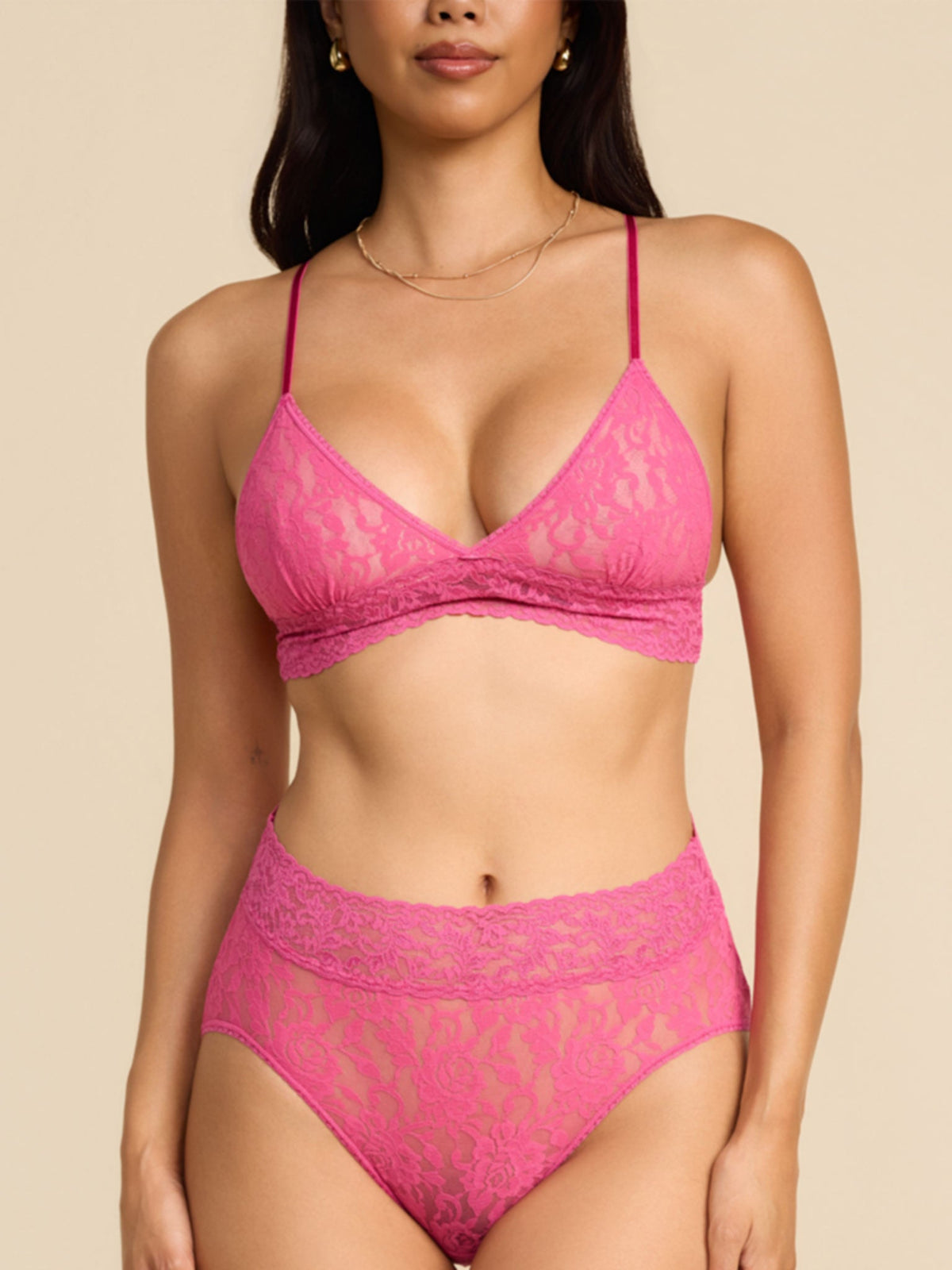 Signature Lace® French Brief Dragon Fruit Pink - Hanky Panky