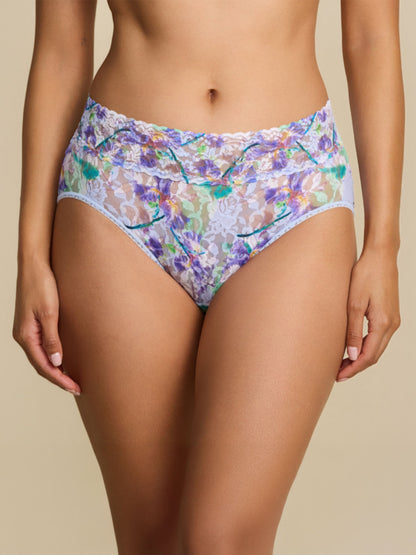 Printed Signature Lace® French Brief Floral Pleinair Blue - Hanky Panky