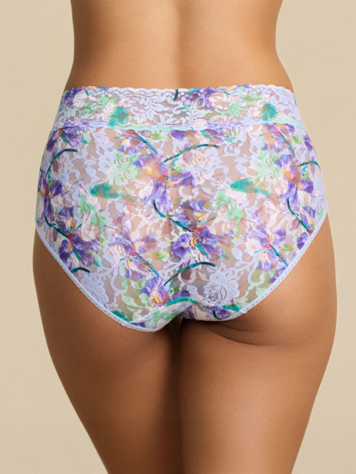 Printed Signature Lace® French Brief Floral Pleinair Blue - Hanky Panky