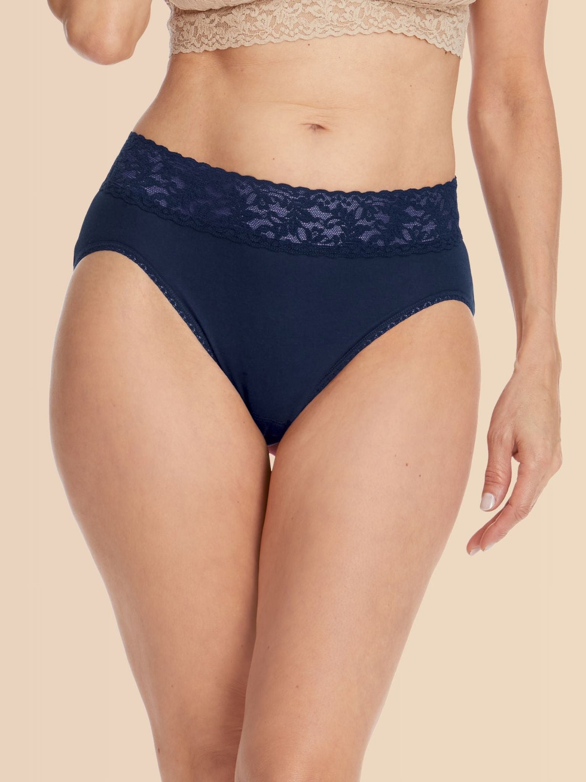 Supima® Cotton French Brief Navy - Hanky Panky