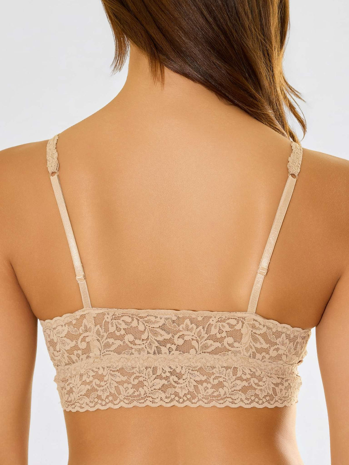 V-Neck Retro Lace Bralette Chai - Hanky Panky