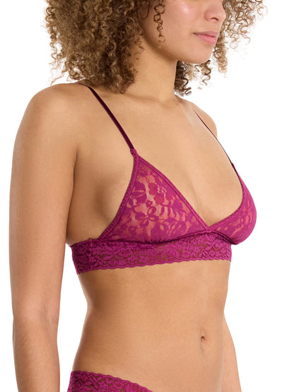 Flora Lace Padded Bralette Picking Plums Pink Sale - Hanky Panky