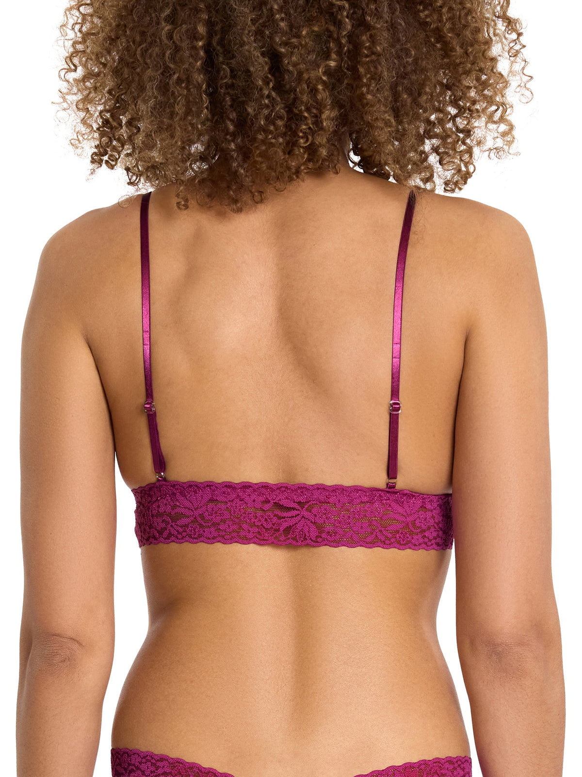 Flora Lace Padded Bralette Picking Plums Pink Sale - Hanky Panky