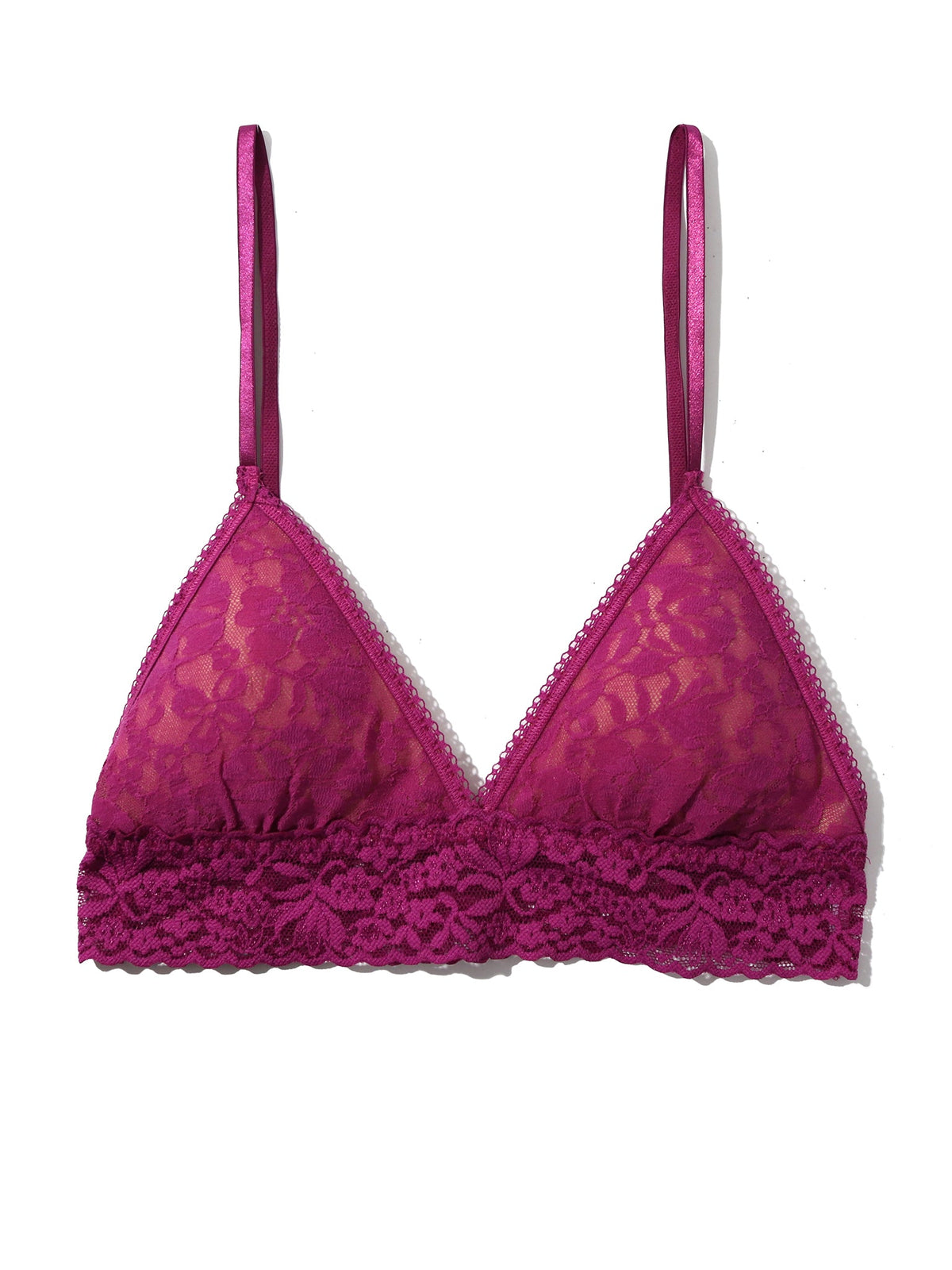 Flora Lace Padded Bralette Picking Plums Pink Sale - Hanky Panky
