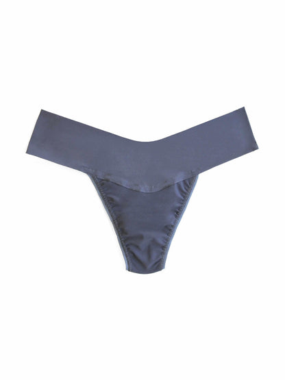 BreatheSoft™ Natural Rise Thong Granite Grey - Hanky Panky