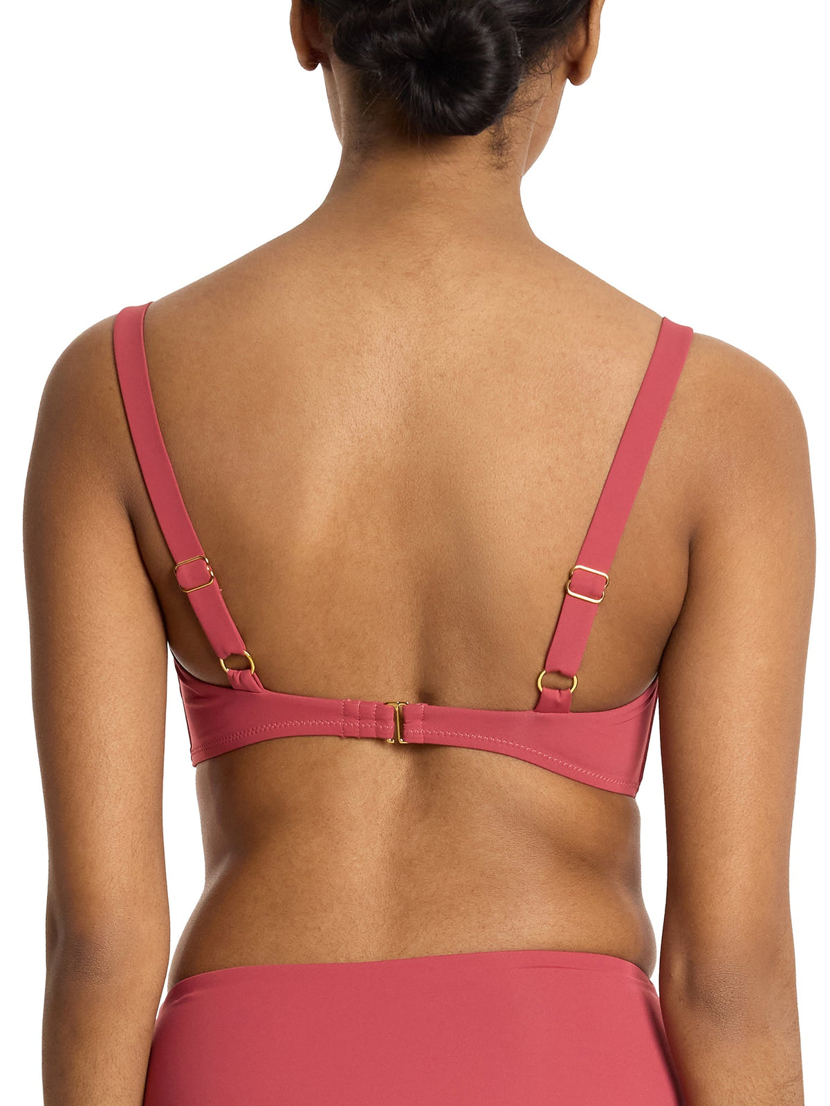Balconette Bikini Swimsuit Top Sunbaked Red Sale - Hanky Panky