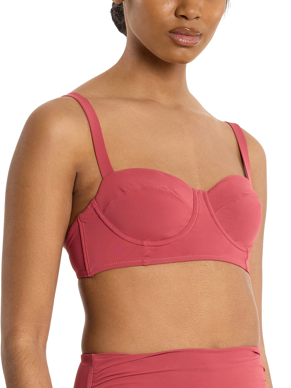 Balconette Bikini Swimsuit Top Sunbaked Red Sale - Hanky Panky